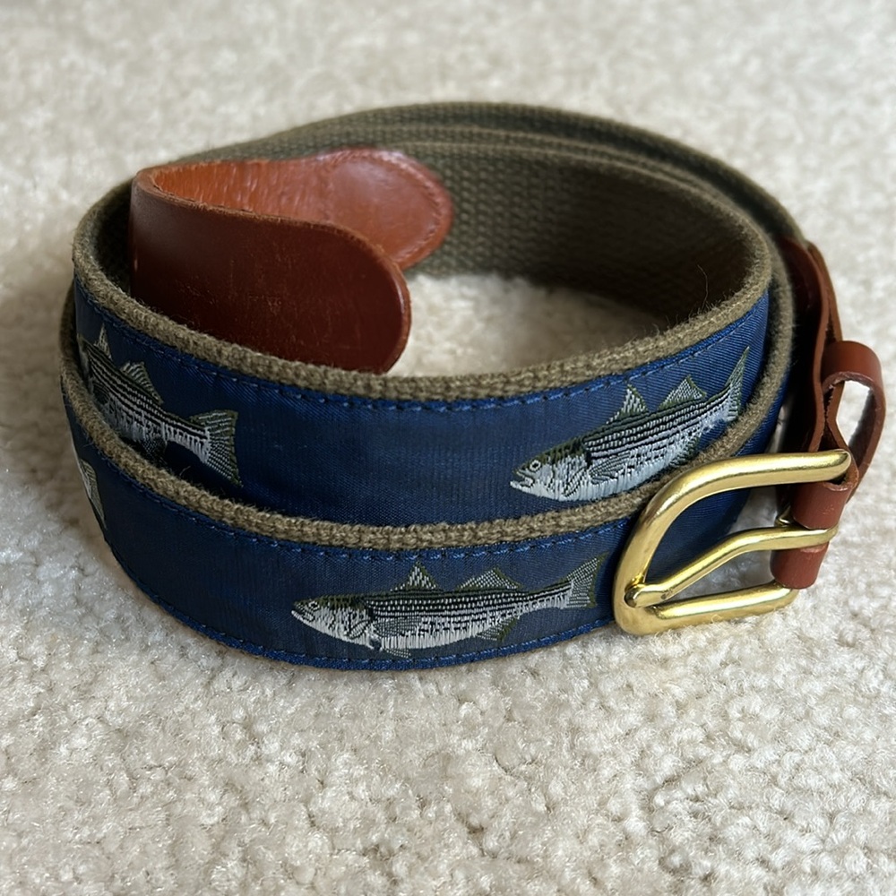 Leather Man Ltd Striper Bass Belt Men’s Size 44